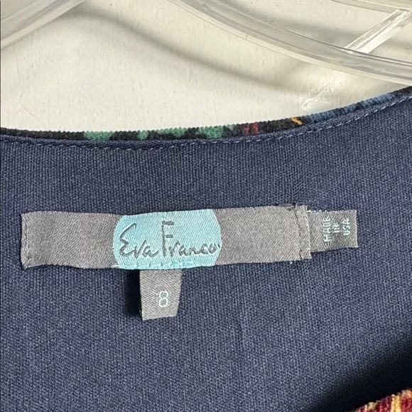 ANTHROPOLOGIE Eva Franco larksong Corduroy Birds Sequin Dress Size 8 - Picture 9 of 13